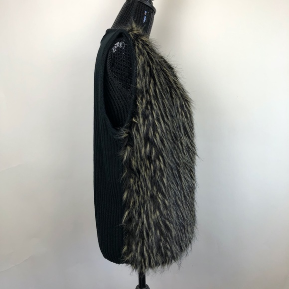 KitKit Maurice Sasson Vest Sz L Faux Fur Vintage - Picture 3 of 6